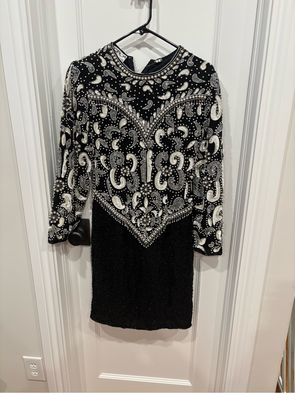 Vintage Scala Silk Beaded Dress